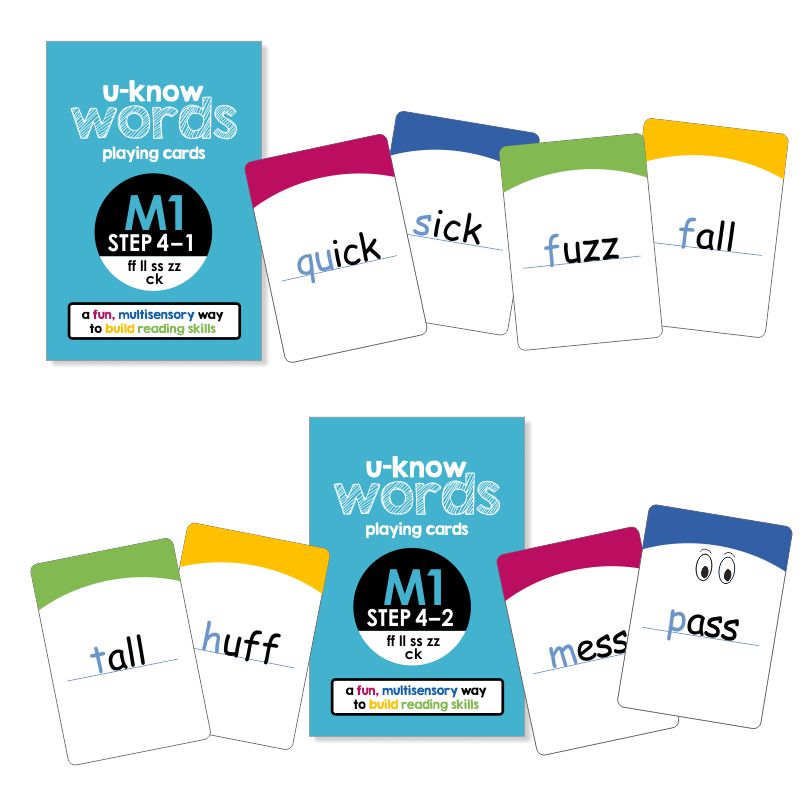 U Know Words Card Game Module 1 Step 4 2 Pack Set Read3 Literacy